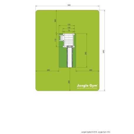 Jungle Gym Castle játszótorony, kerti játszótér
