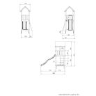 Jungle Gym Castle játszótorony, kerti játszótér