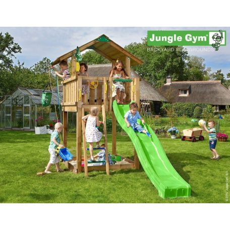 Jungle Gym Chalet játszótorony, kerti játszótér