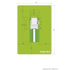 Jungle Gym Cubby játszótorony, kerti játszótér