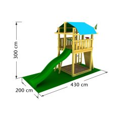 Jungle Gym Fort játszótorony, kerti játszótér