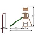 Jungle Gym Totem játszótorony, kerti játszótér