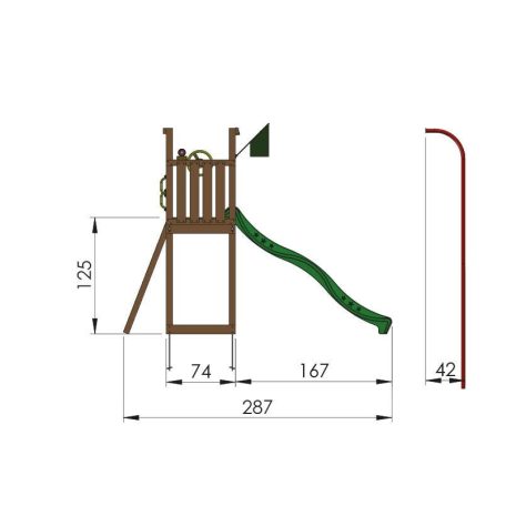 Jungle Gym Tower játszótorony, kerti játszótér