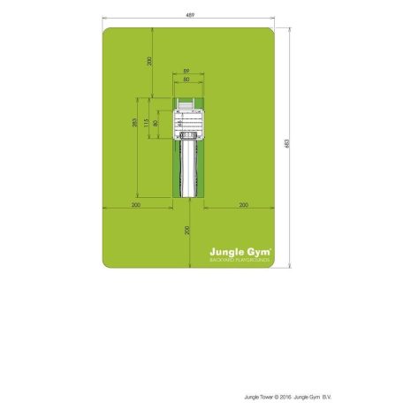 Jungle Gym Tower játszótorony, kerti játszótér